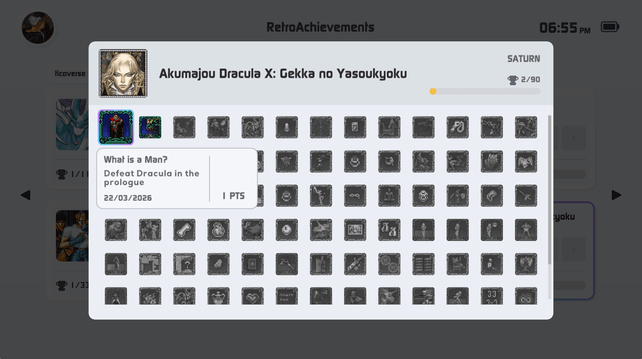 Castlevania Saturn Archivements